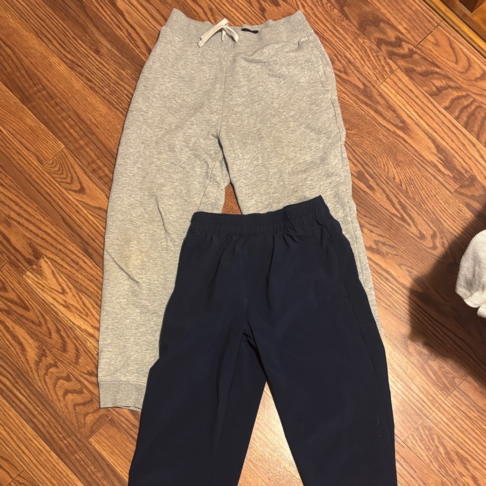 Columbia Kids Gray sweatpants and Navy nylon athletic pants-cuffed ankle